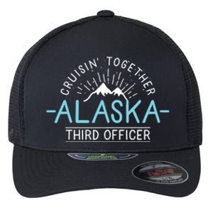 3Rd Officer Matching Family Friends And Group Alaska Cruise Gift Flexfit Unipanel Trucker Cap