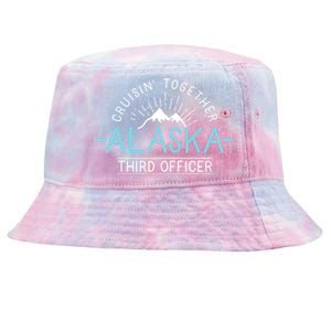 3Rd Officer Matching Family Friends And Group Alaska Cruise Gift Tie-Dyed Bucket Hat