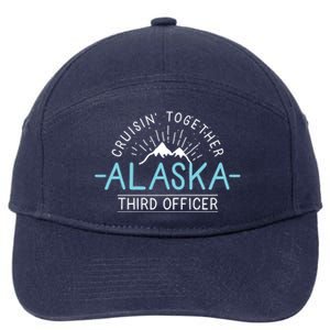 3Rd Officer Matching Family Friends And Group Alaska Cruise Gift 7-Panel Snapback Hat