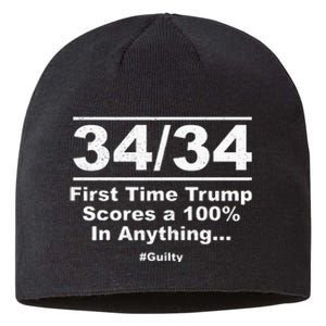 34 Out Of 34 First Time Trump Scores 100 Ny Trial Guilty Sustainable Beanie