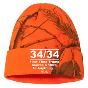 34 Out Of 34 First Time Trump Scores 100 Ny Trial Guilty Kati Licensed 12" Camo Beanie