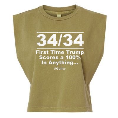 34 Out Of 34 First Time Trump Scores 100 Ny Trial Guilty Garment-Dyed Women's Muscle Tee