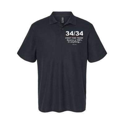 34 Out Of 34 First Time Trump Scores 100 Ny Trial Guilty Softstyle Adult Sport Polo