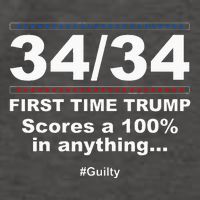 34 Out Of 34 First Time Trump Scores 100 Ny Trial Guilty Vector Backpack