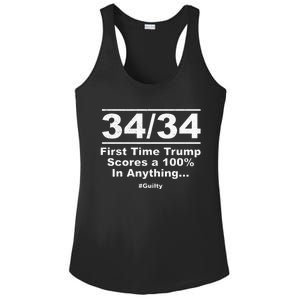 34 Out Of 34 First Time Trump Scores 100 Ny Trial Guilty Ladies PosiCharge Competitor Racerback Tank