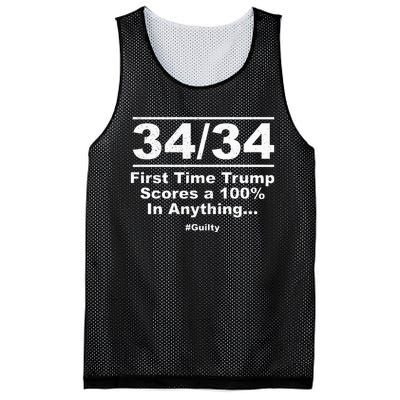 34 Out Of 34 First Time Trump Scores 100 Ny Trial Guilty Mesh Reversible Basketball Jersey Tank