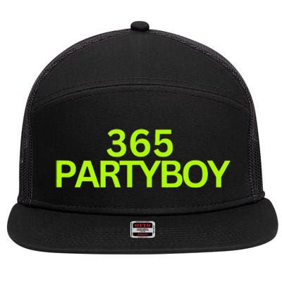 365 Party Boy 7 Panel Mesh Trucker Snapback Hat