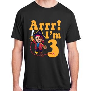 3rd Pirate Birthday Party Arrr IM 3 Three Years Old Adult ChromaSoft Performance T-Shirt