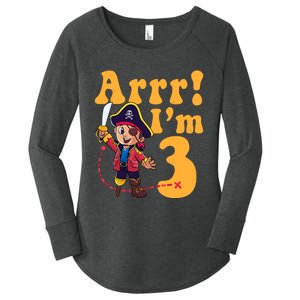 3rd Pirate Birthday Party Arrr IM 3 Three Years Old Women's Perfect Tri Tunic Long Sleeve Shirt