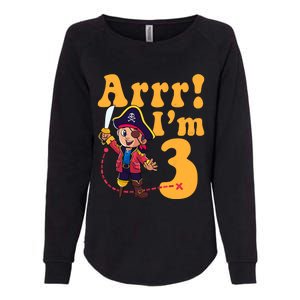 3rd Pirate Birthday Party Arrr IM 3 Three Years Old Womens California Wash Sweatshirt