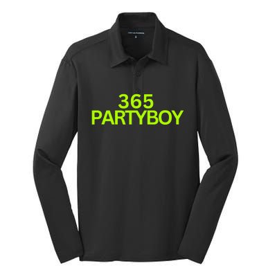 365 Party Boy Silk Touch Performance Long Sleeve Polo