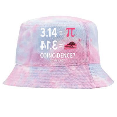 3,14 = Pie Coincidence I Think Not Pun Math Nerd & Pi Day Tie-Dyed Bucket Hat