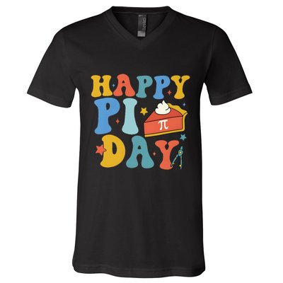 3.14 PI Day Pie Day Pi Symbol For Math Lovers V-Neck T-Shirt