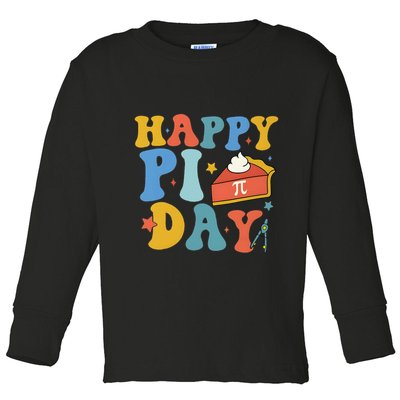 3.14 PI Day Pie Day Pi Symbol For Math Lovers Toddler Long Sleeve Shirt