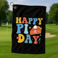 3.14 PI Day Pie Day Pi Symbol For Math Lovers Golf Towel