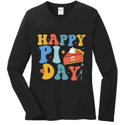 3.14 PI Day Pie Day Pi Symbol For Math Lovers Ladies Long Sleeve Shirt