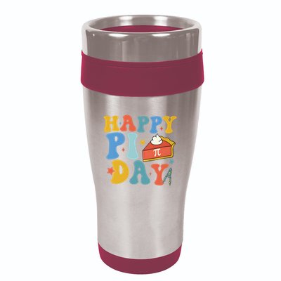 3.14 PI Day Pie Day Pi Symbol For Math Lovers 16oz Travel Tumbler