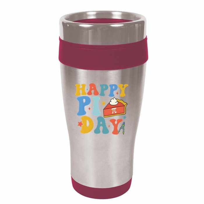 3.14 PI Day Pie Day Pi Symbol For Math Lovers 16oz Travel Tumbler