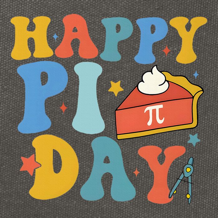3.14 PI Day Pie Day Pi Symbol For Math Lovers Cotton Canvas Backpack