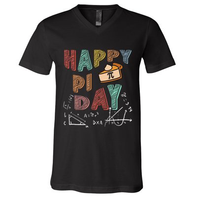 3.14 PI Day Pie Day Pi Symbol For Math Lovers V-Neck T-Shirt