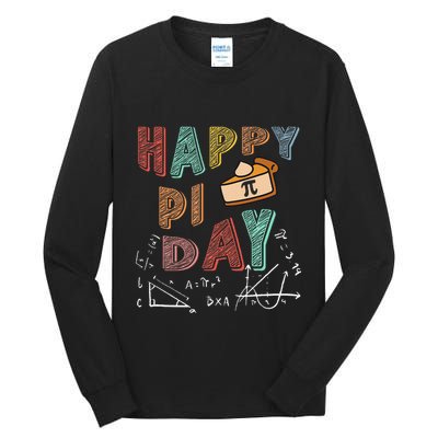 3.14 PI Day Pie Day Pi Symbol For Math Lovers Tall Long Sleeve T-Shirt