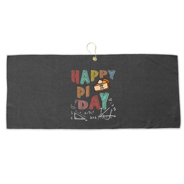3.14 PI Day Pie Day Pi Symbol For Math Lovers Large Microfiber Waffle Golf Towel
