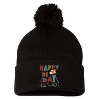 3.14 PI Day Pie Day Pi Symbol For Math Lovers Pom Pom 12in Knit Beanie
