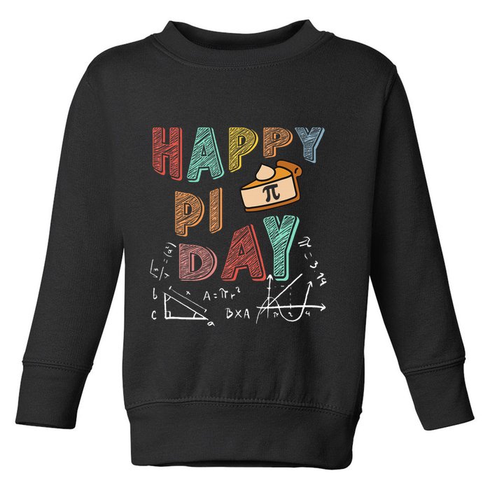 3.14 PI Day Pie Day Pi Symbol For Math Lovers Toddler Sweatshirt