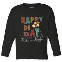 3.14 PI Day Pie Day Pi Symbol For Math Lovers Toddler Long Sleeve Shirt