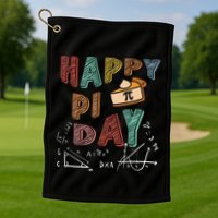 3.14 PI Day Pie Day Pi Symbol For Math Lovers Golf Towel