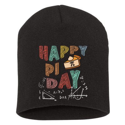 3.14 PI Day Pie Day Pi Symbol For Math Lovers Short Acrylic Beanie