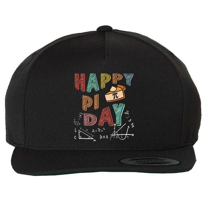 3.14 PI Day Pie Day Pi Symbol For Math Lovers Wool Snapback Cap