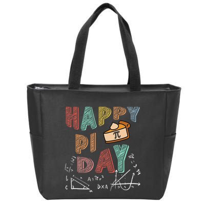 3.14 PI Day Pie Day Pi Symbol For Math Lovers Zip Tote Bag
