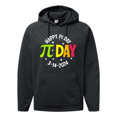 3.14 Pi Day Pie Day Pi Symbol For Math Lovers Performance Fleece Hoodie