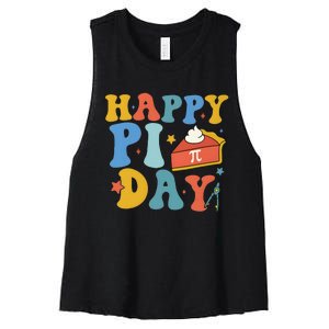 3.14 PI Day Pie Day Pi Symbol For Math Lovers Women's Racerback Cropped Tank