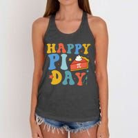 3.14 PI Day Pie Day Pi Symbol For Math Lovers Women's Knotted Racerback Tank