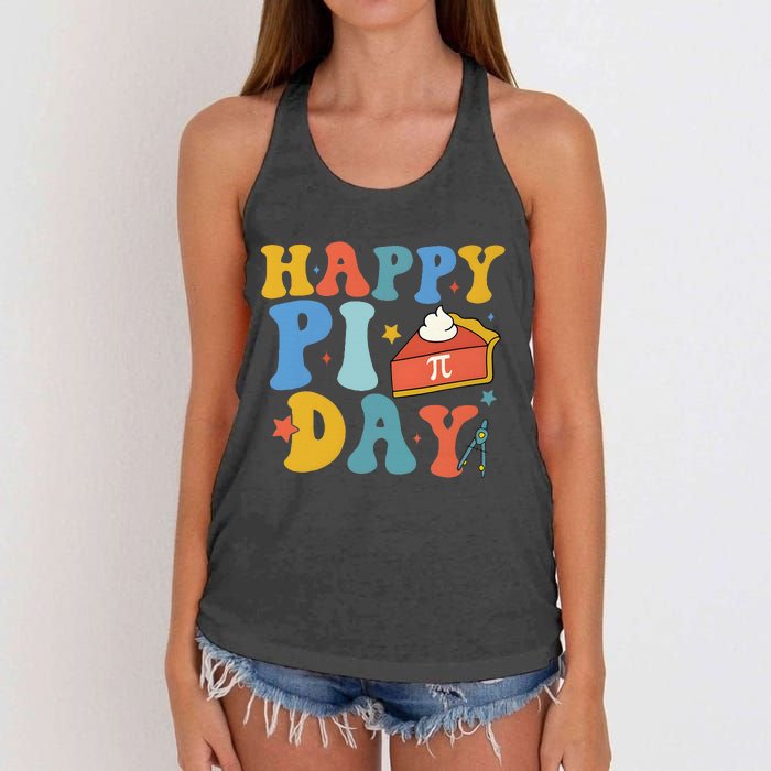 3.14 PI Day Pie Day Pi Symbol For Math Lovers Women's Knotted Racerback Tank