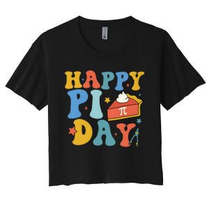 3.14 PI Day Pie Day Pi Symbol For Math Lovers Women's Crop Top Tee