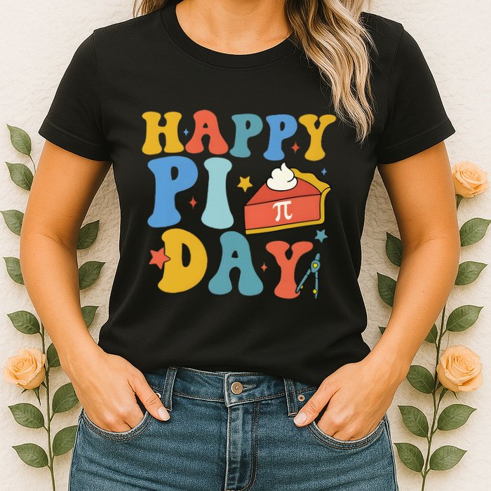 3.14 PI Day Pie Day Pi Symbol For Math Lovers Womens T-Shirt