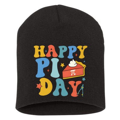 3.14 PI Day Pie Day Pi Symbol For Math Lovers Short Acrylic Beanie