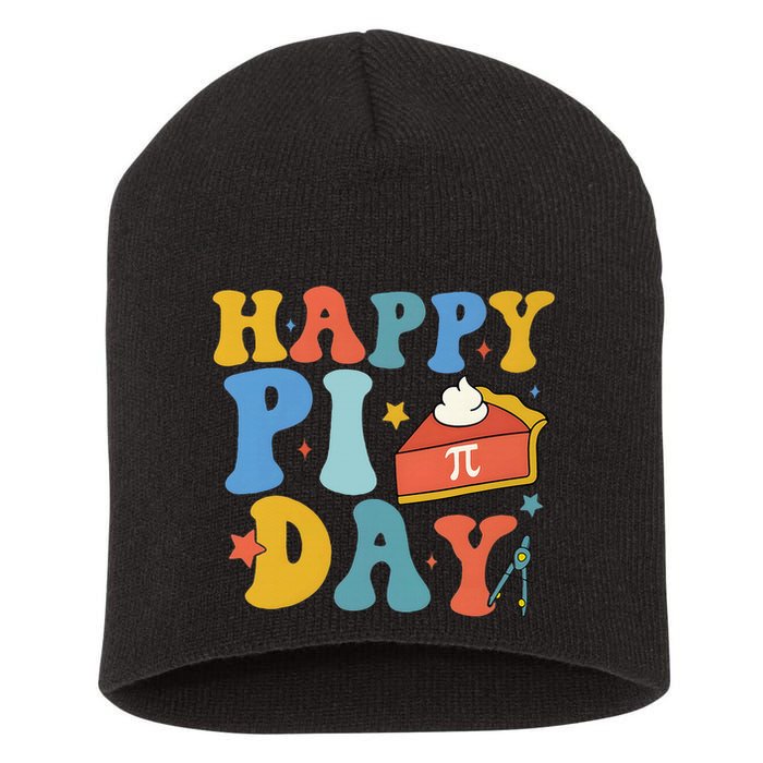 3.14 PI Day Pie Day Pi Symbol For Math Lovers Short Acrylic Beanie