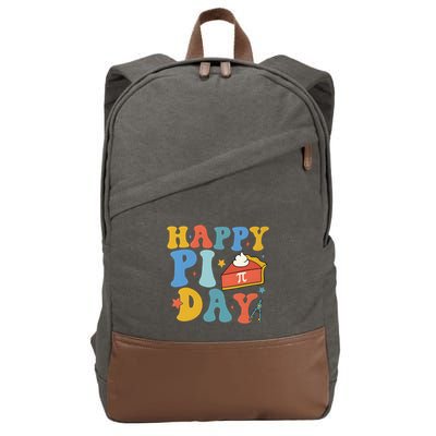 3.14 PI Day Pie Day Pi Symbol For Math Lovers Cotton Canvas Backpack