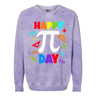 3.14 PI Day Pie Day Pi Symbol For Math Lovers Colorblast Crewneck Sweatshirt