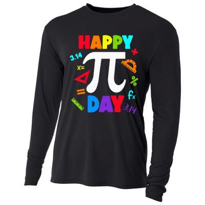 3.14 PI Day Pie Day Pi Symbol For Math Lovers Cooling Performance Long Sleeve Crew