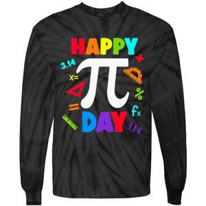 3.14 PI Day Pie Day Pi Symbol For Math Lovers Tie-Dye Long Sleeve Shirt