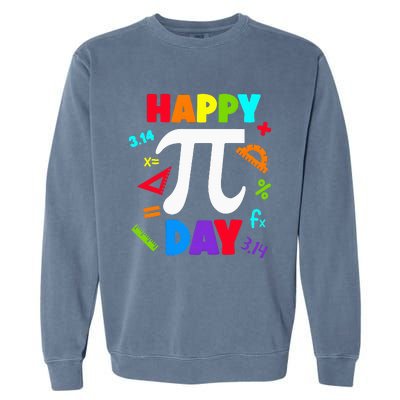 3.14 PI Day Pie Day Pi Symbol For Math Lovers Garment-Dyed Sweatshirt