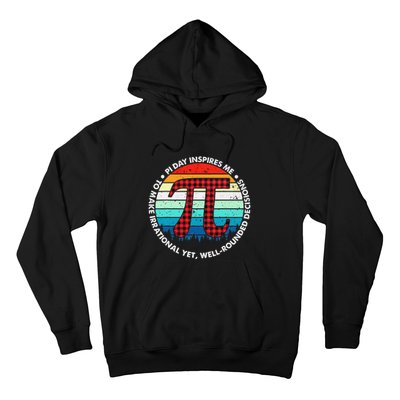 3.14 Pi Digits Vintage 3.14 Pi Math Teacher Happy Pi Day Hoodie