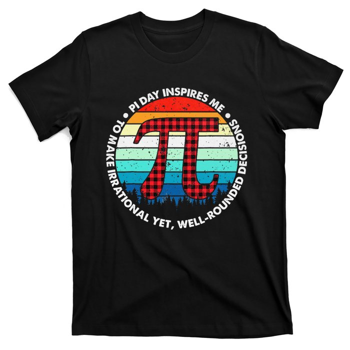 3.14 Pi Digits Vintage 3.14 Pi Math Teacher Happy Pi Day T-Shirt