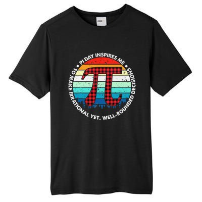 3.14 Pi Digits Vintage 3.14 Pi Math Teacher Happy Pi Day Tall Fusion ChromaSoft Performance T-Shirt