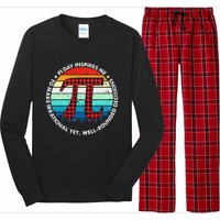 3.14 Pi Digits Vintage 3.14 Pi Math Teacher Happy Pi Day Long Sleeve Pajama Set